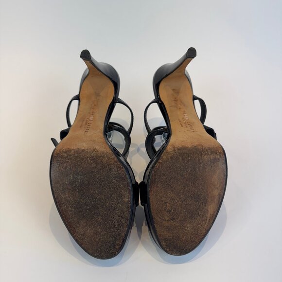 Ralph Lauren Purple Label Black Patent Leather Platform Sandals, US 10 - Picture 9 of 16